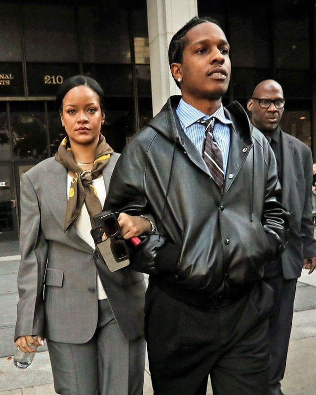 A$AP Rocky Hooded Black Leather Jacket