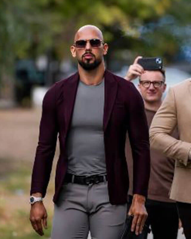 Andrew Tate Maroon Blazer