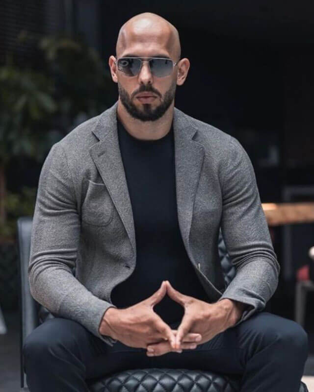 Andrew Tate Top G Wool Grey Blazer