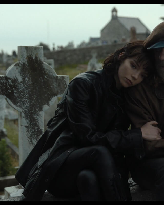 Anya Taylor Joy The Gorge Black Leather Jacket