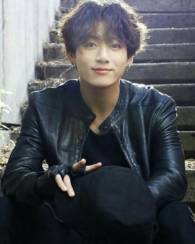BTS Jungkook Black Leather Jacket