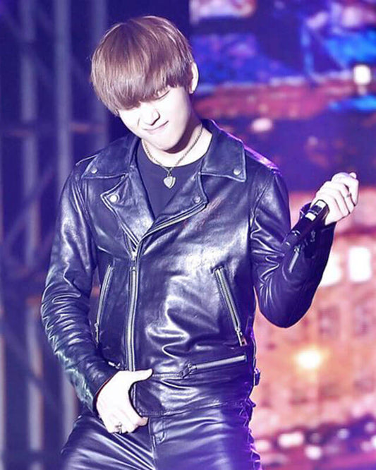 BTS Kim Taehyung Leather Jacket