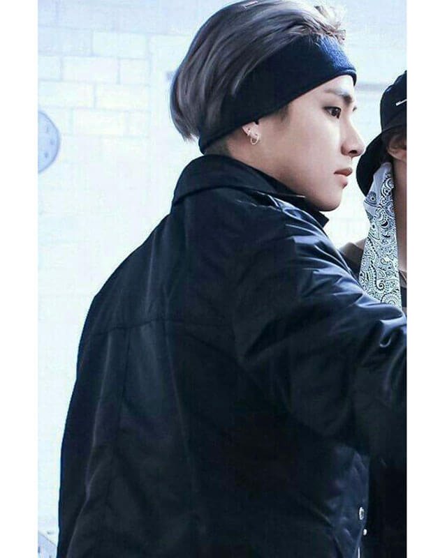 BTS Kim Teahyung Mic Drop Leather Jacket