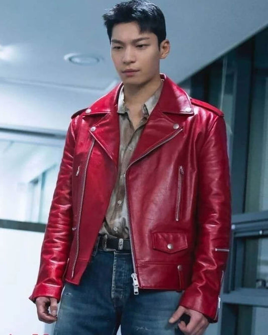 Bad And Crazy Wi Ha Joon K Biker Leather Jacket