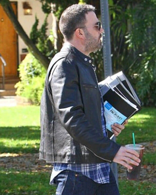 Ben Affleck Biker Leather Jacket