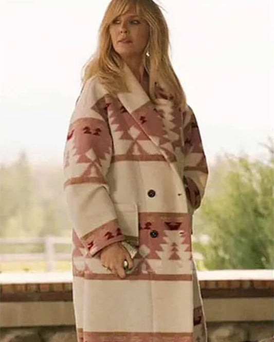 Yellowstone Beth Dutton  Pink Coat