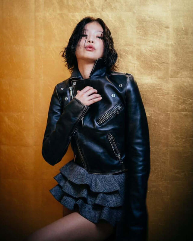 Blackpink Jennie Biker Leather Jacket