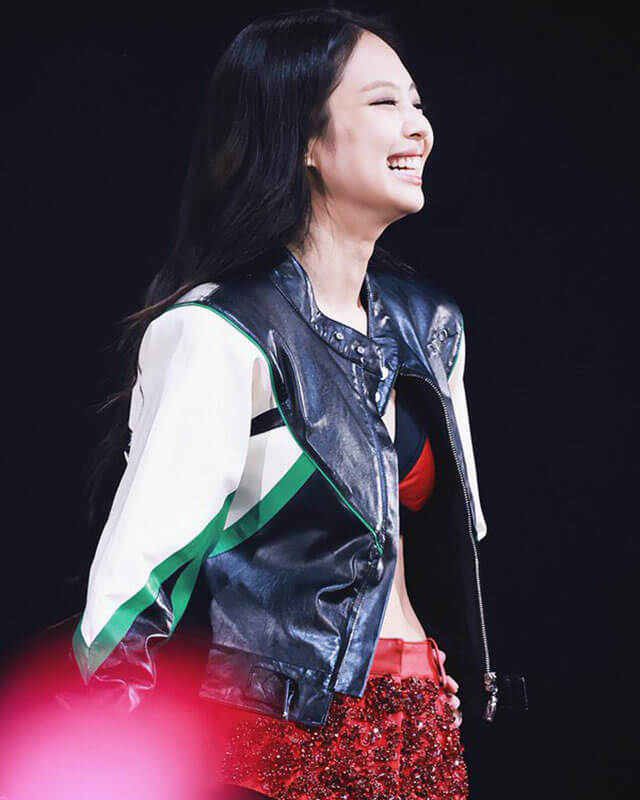 Blackpink Jennie Born Pink Cropped Leather Jacket