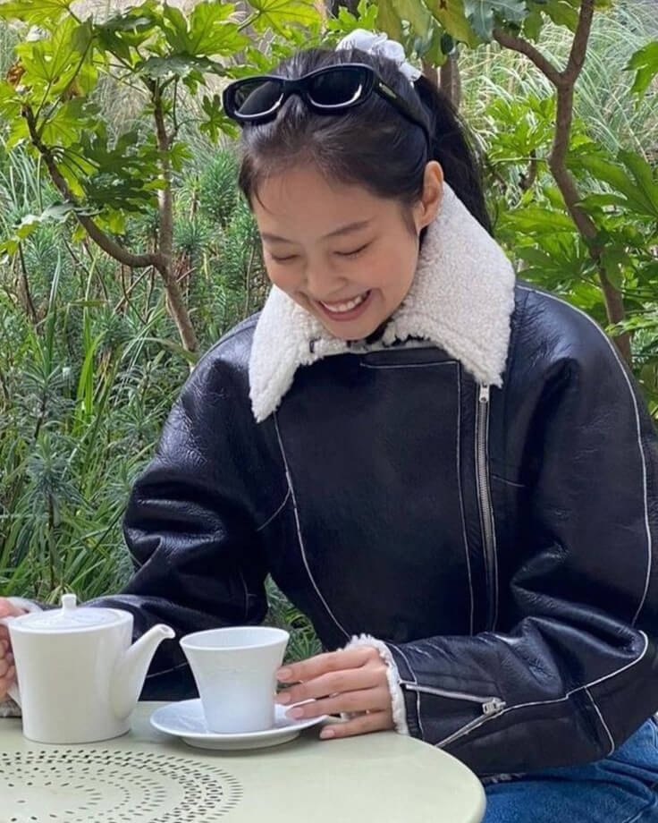 Blackpink Jennie Kim Shearling Jacket