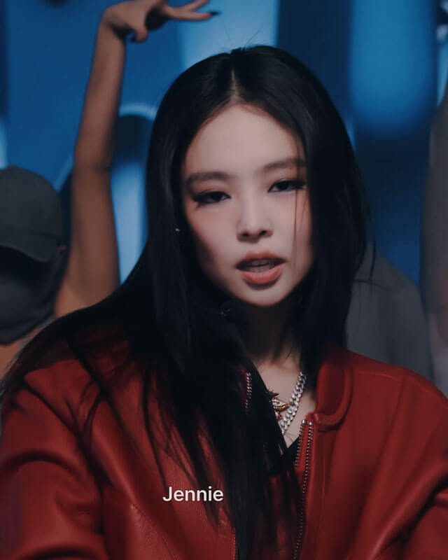 Blackpink Jennie Live Performance Red Bomber Jacket