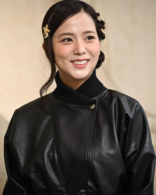 Blackpink Jisoo Black Leather Jacket