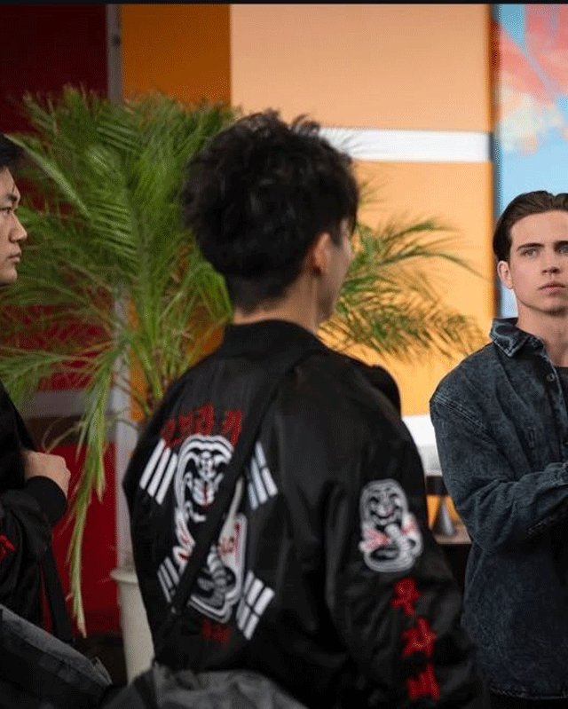 Cobra Kai Black Leather Jacket S06