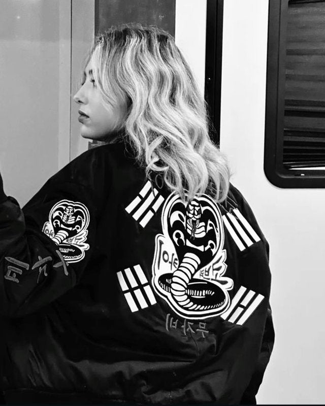 Cobra Kai Bomber Black Jacket S06