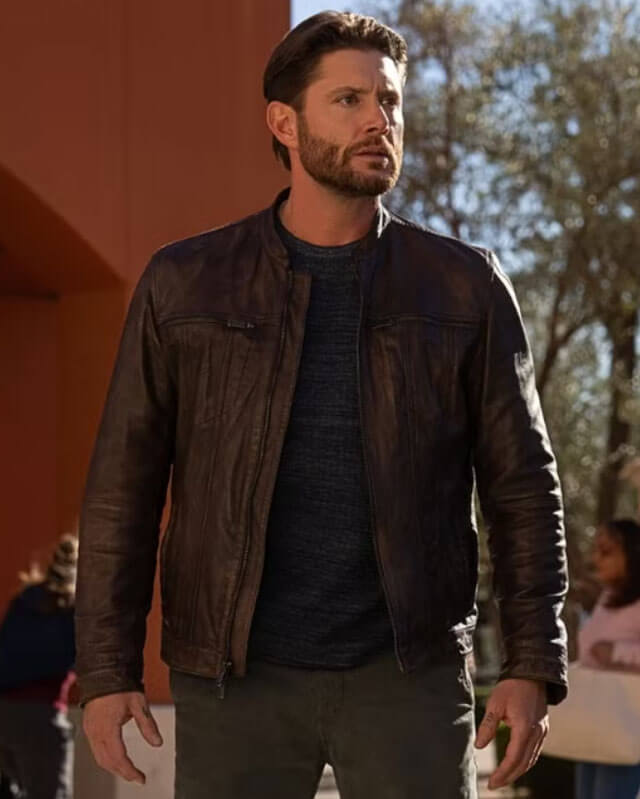 Countdown Jensen Ackles Brown Leather Jacket – AlexGear