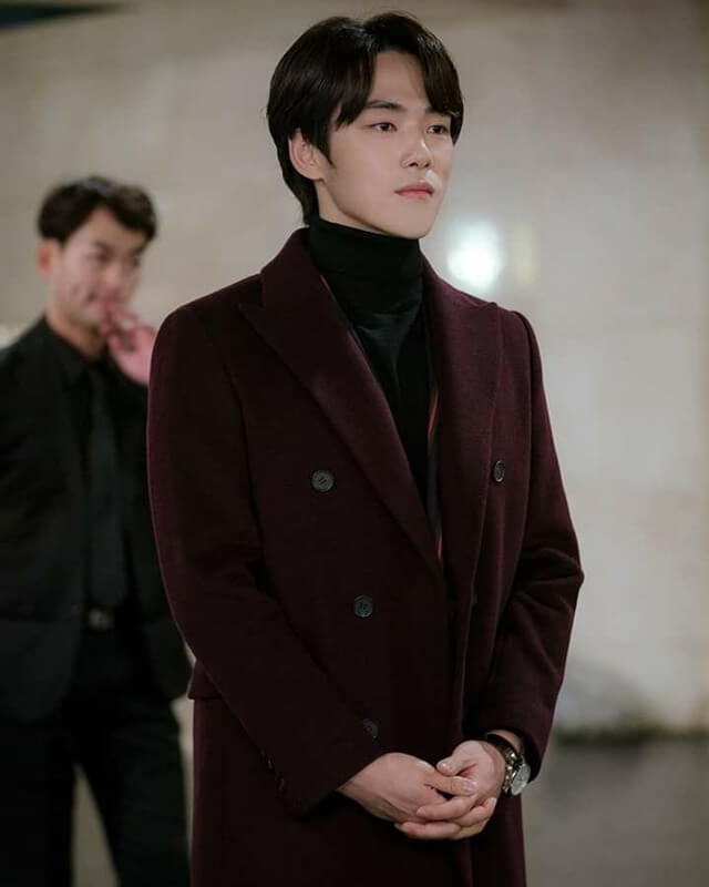 Crash Landing On You Kim Jung Hyun Maroon Coat