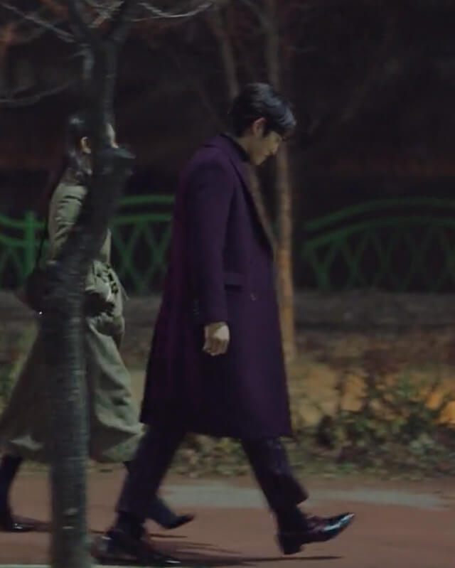 Crash Landing On You Kim Jung Hyun Maroon Wool Coat