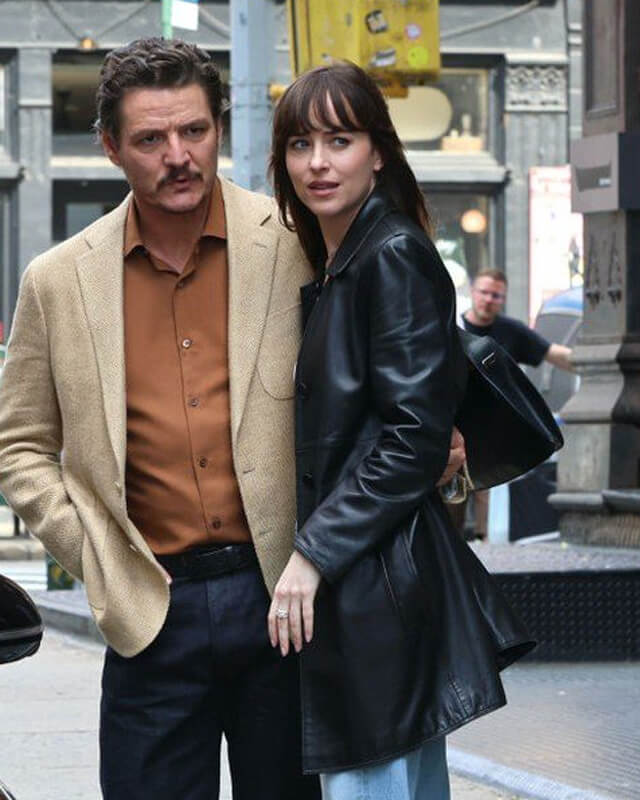 Dakota Johnson The Materialists Black Coat