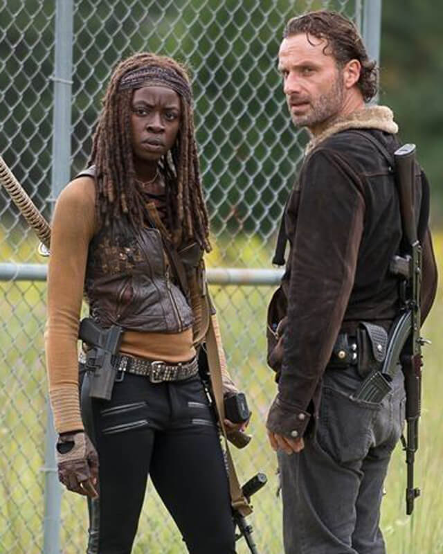 Danai Gurira The Walking Dead Brown Vest