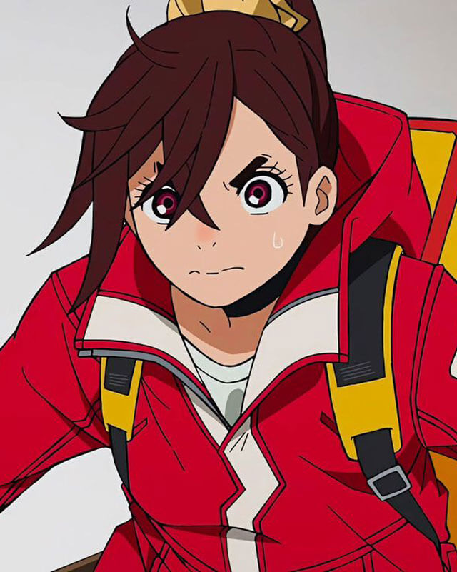 Dandadan Momo Ayase Red Leather Jacket