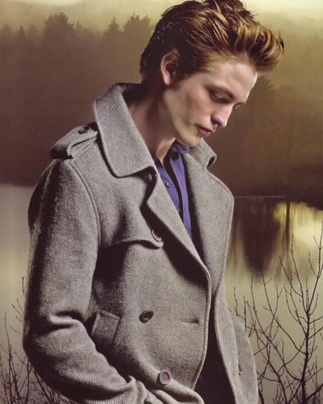 Edward Cullen Twilight Gray Wool Coat