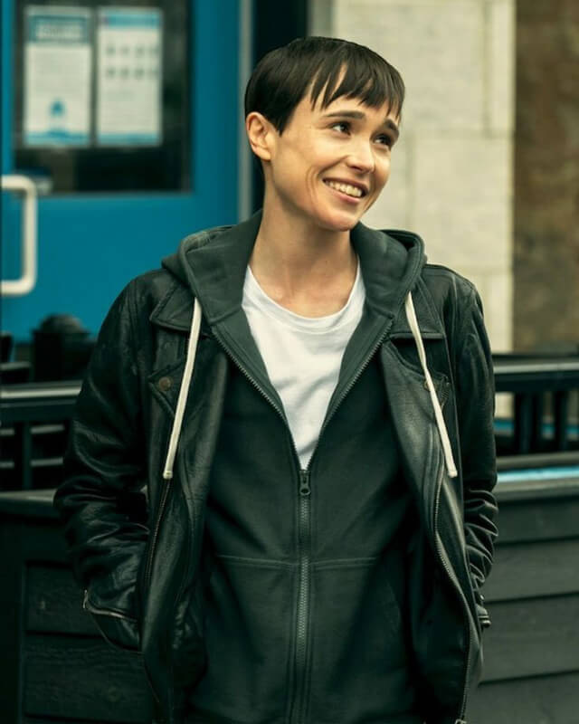 The Umbrella Academy Viktor Hargreeves Leather Jacket S03 – AlexGear