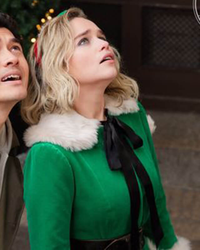 Emily Clark Green Elf Coat Last Christmas
