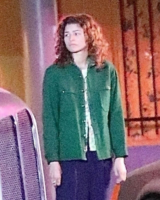 Euphoria Zendaya Green Jacket S03