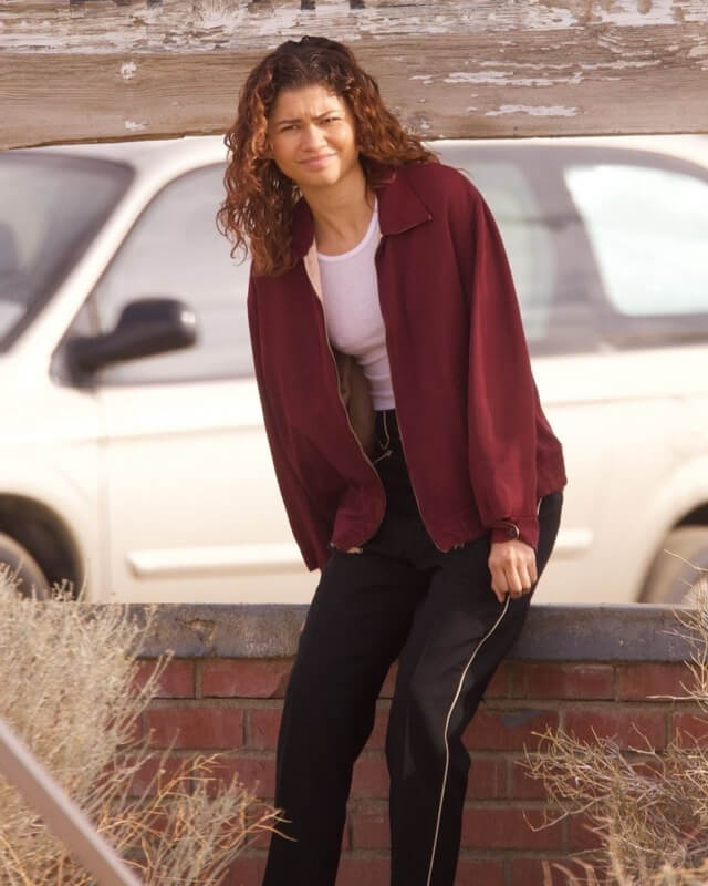 Euphoria Zendaya Red Jacket S03