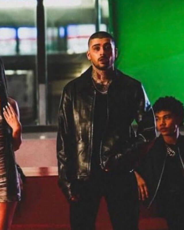 Eyes Closed Zayn Malik Black Genuine Leather Jacket