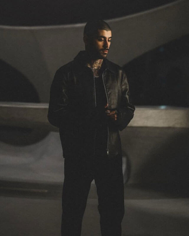 Eyes Closed Zayn Malik Black Real Leather Jacket
