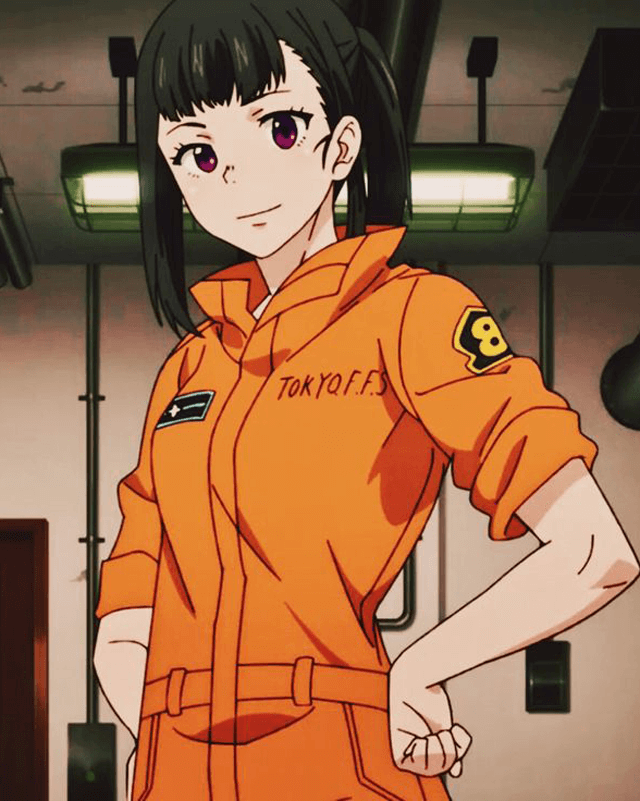 Fire Force Orange Leather Jacket