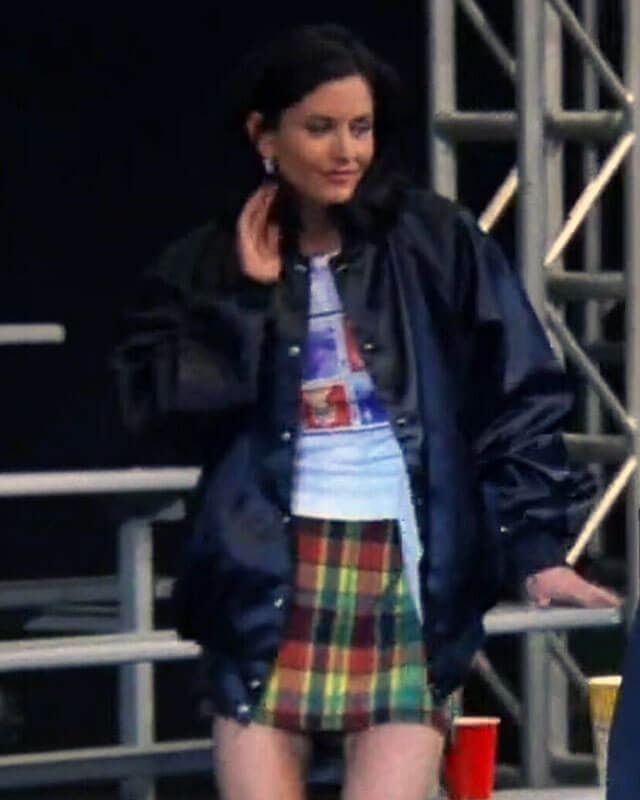 Friends Monica Geller Oversized Black Leather Jacket