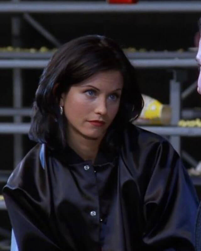 Friends Monica Geller Oversized Bomber Leather Jacket