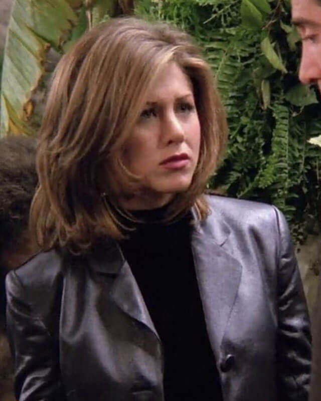Friends Season 2 Rachel Black Leather Blazer