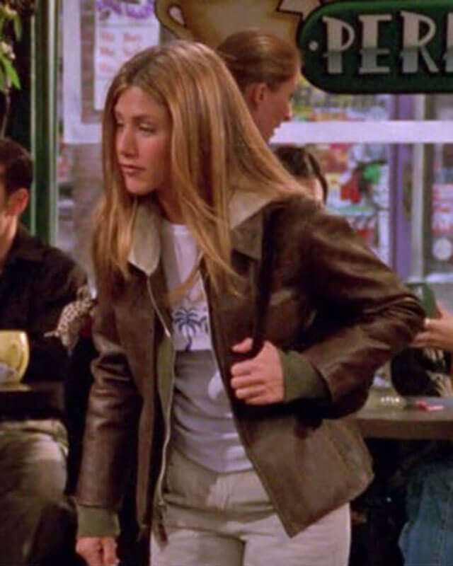 Rachel Green Brown Leather Jacket Friends S06