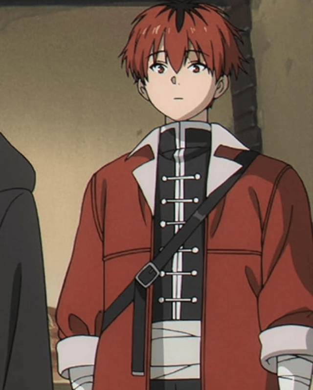 Frieren Beyond Journey End Stark Red Shearling Jacket
