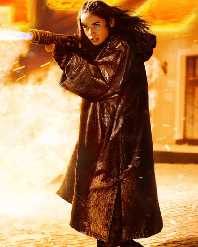 From The World Of John Wick Ballerina Ana De Armas Leather Coat