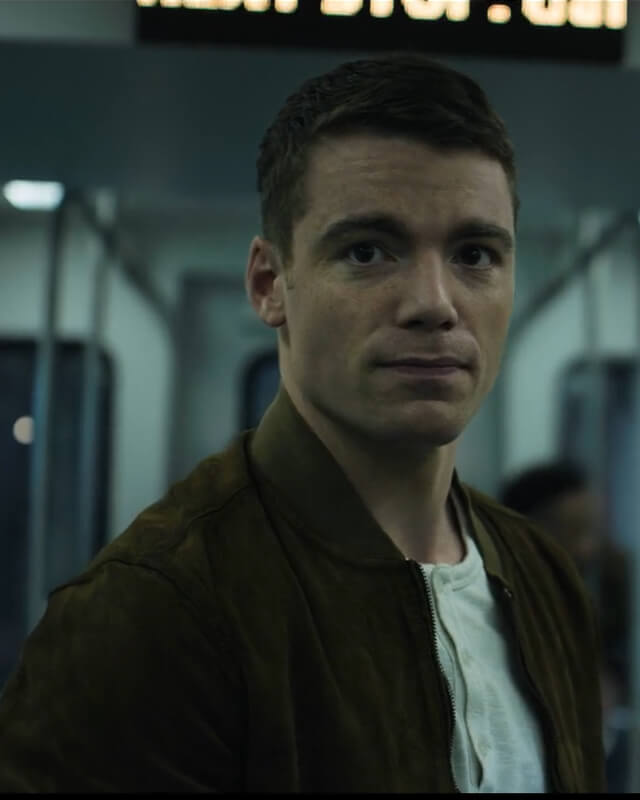 Gabriel Basso The Night Agent Suede Jacket