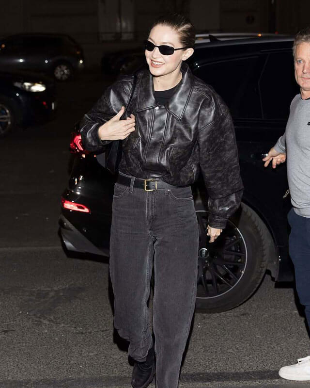 Gigi Hadid Leather Jacket
