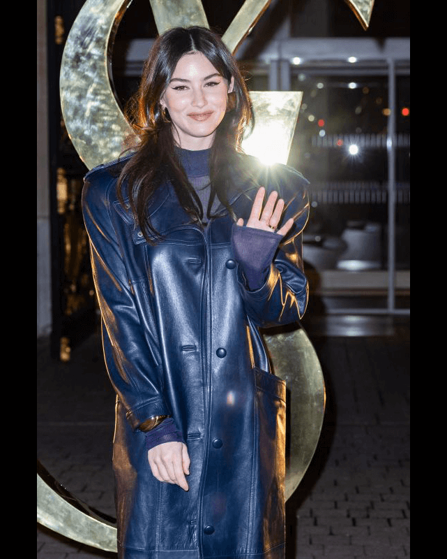 Gracie Abrams Leather Coat