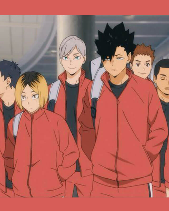 Haikyuu Nekoma Volleyball Red Jacket