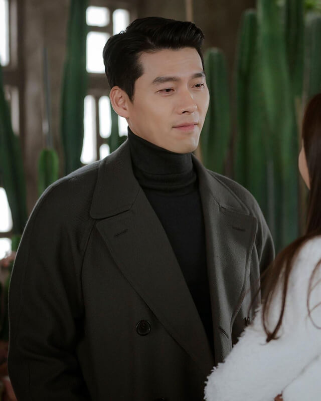 Hyun Bin CLOY Gray Wool Coat