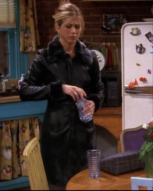 Jennifer Aniston Rachel Leather Coat Friends