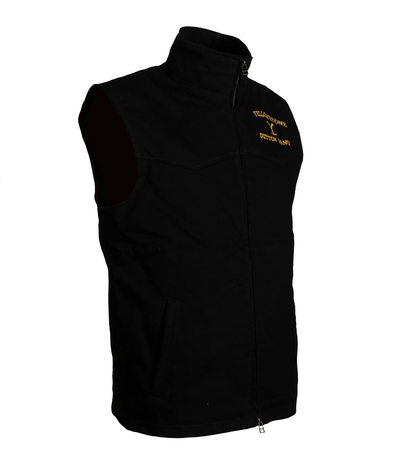 John Dutton Yellowstone Wool Black Vest