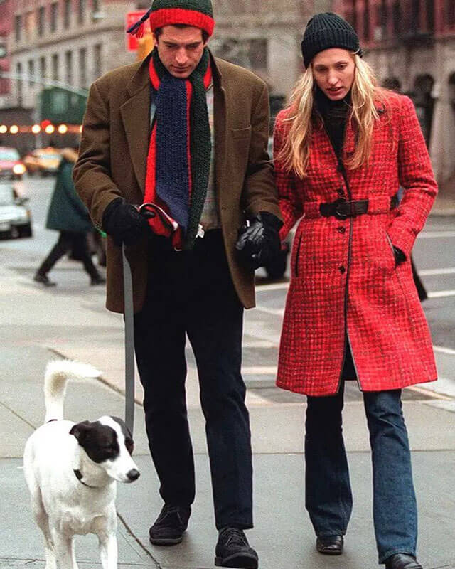 Carolyn Bessette Kennedy Red Coat – AlexGear