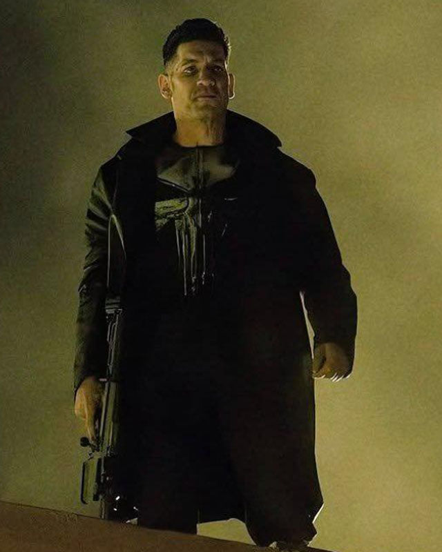Jon Bernthal Frank Castle Leather Coat