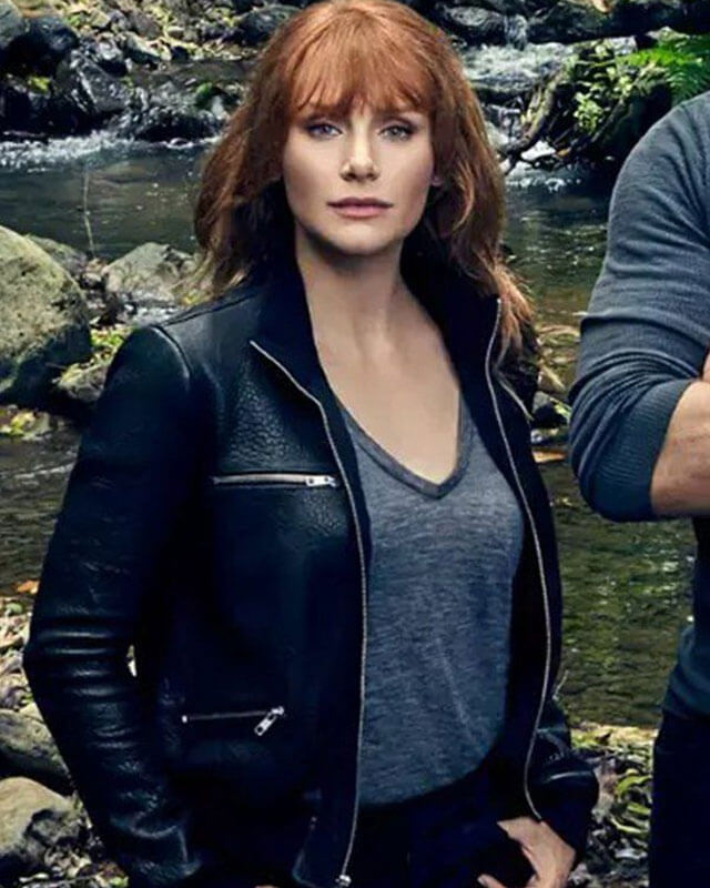 Jurassic World Dominion Claire Dearing Black Leather Jacket