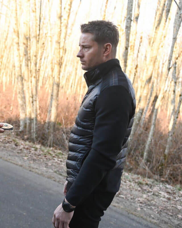 Justin Hartley Tracker Black Puffer Jacket