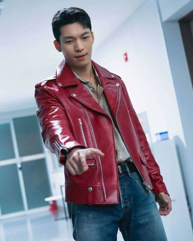 K Bad And Crazy Wi Ha Joon Biker Leather Jacket