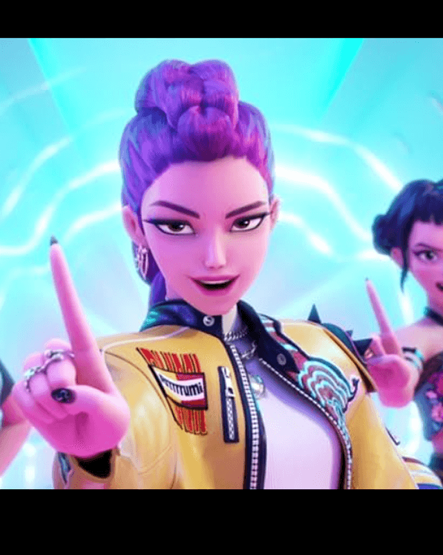 KPop Demon Hunters Rumi Yellow Cropped Jacket